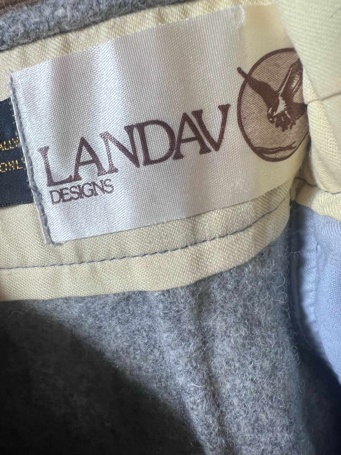 Landav Vintage Gray Wool Knickerbocker Pants Tagged Size 10