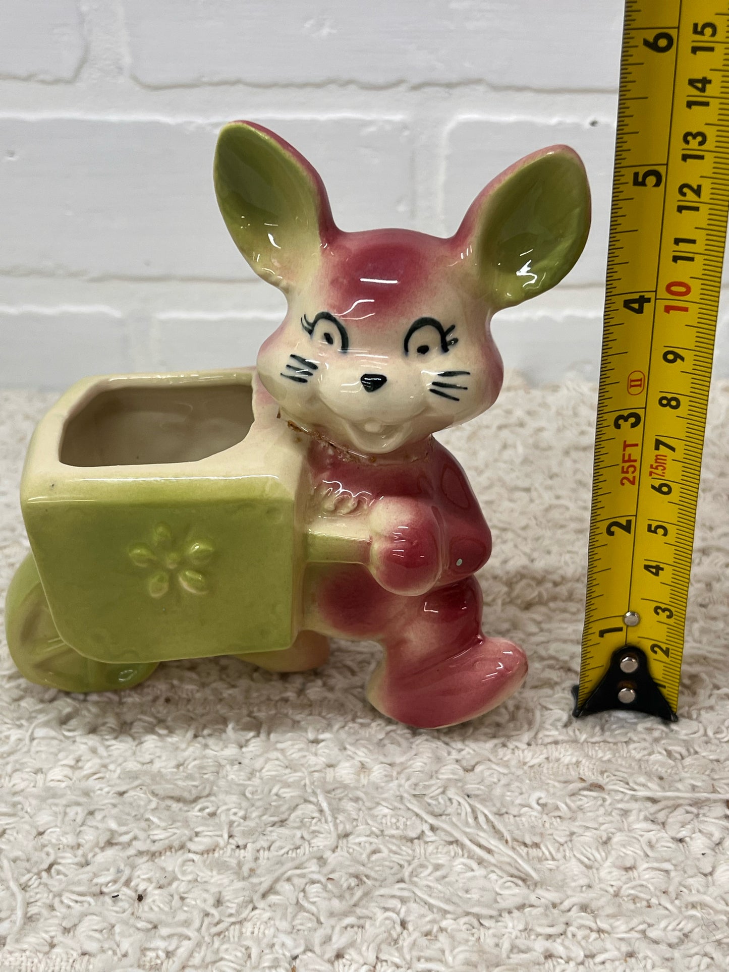 Shawnee Planter - Bunny with Flower Cart
