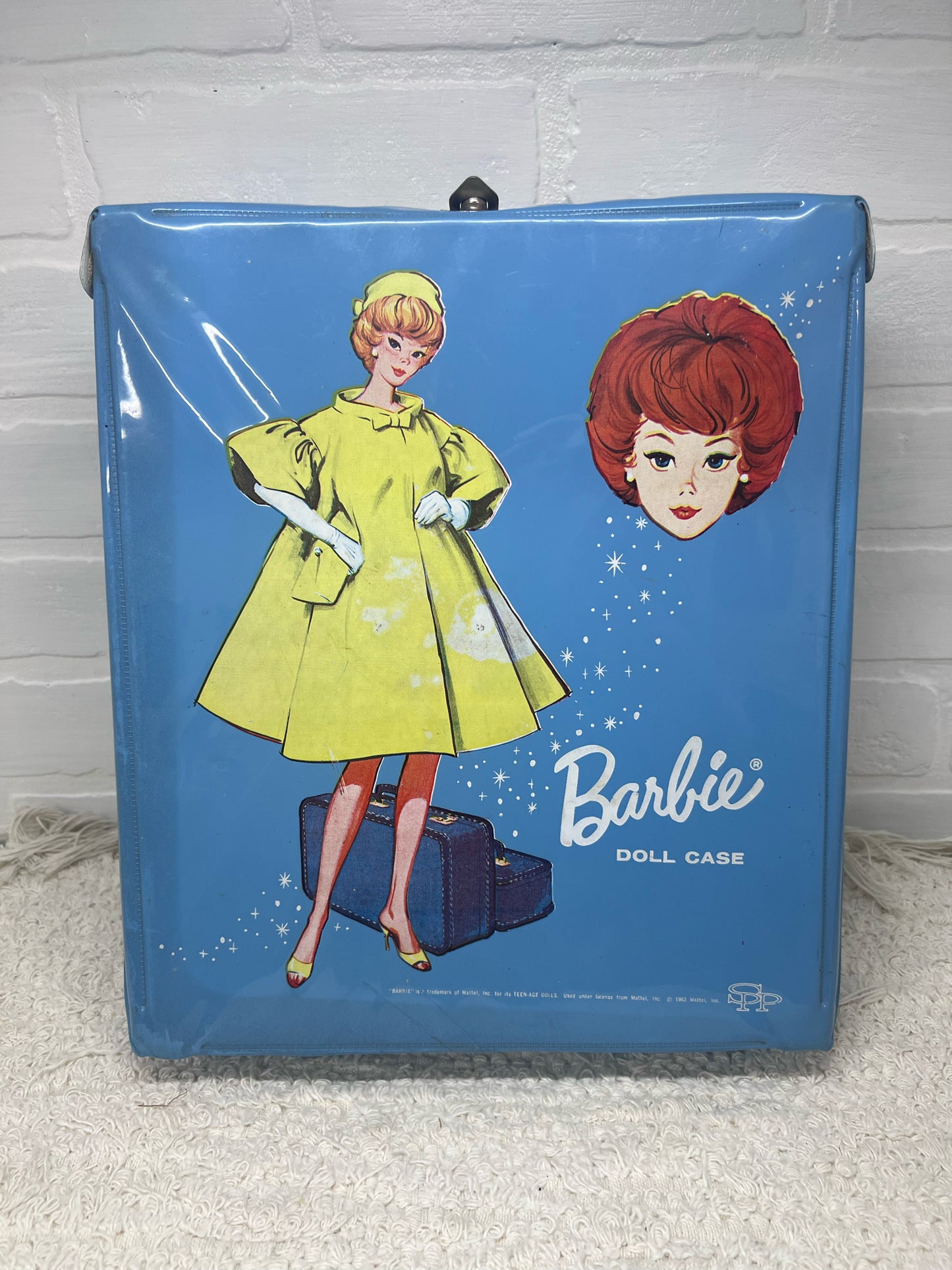 Barbie Doll 1964 Mattell Carrying Case Blue