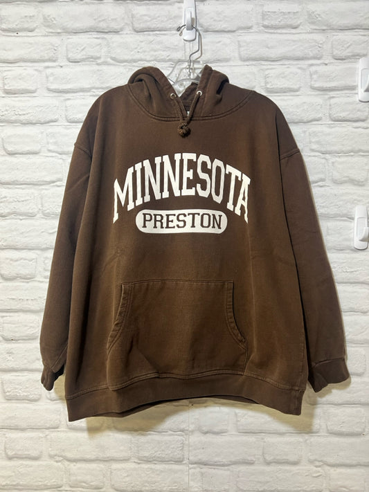 Size XL Preston MN Hoodie - Brown