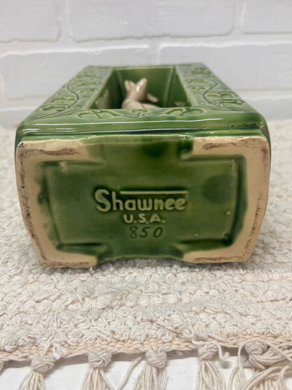 Shawnee Pottery Divided Deer Vase