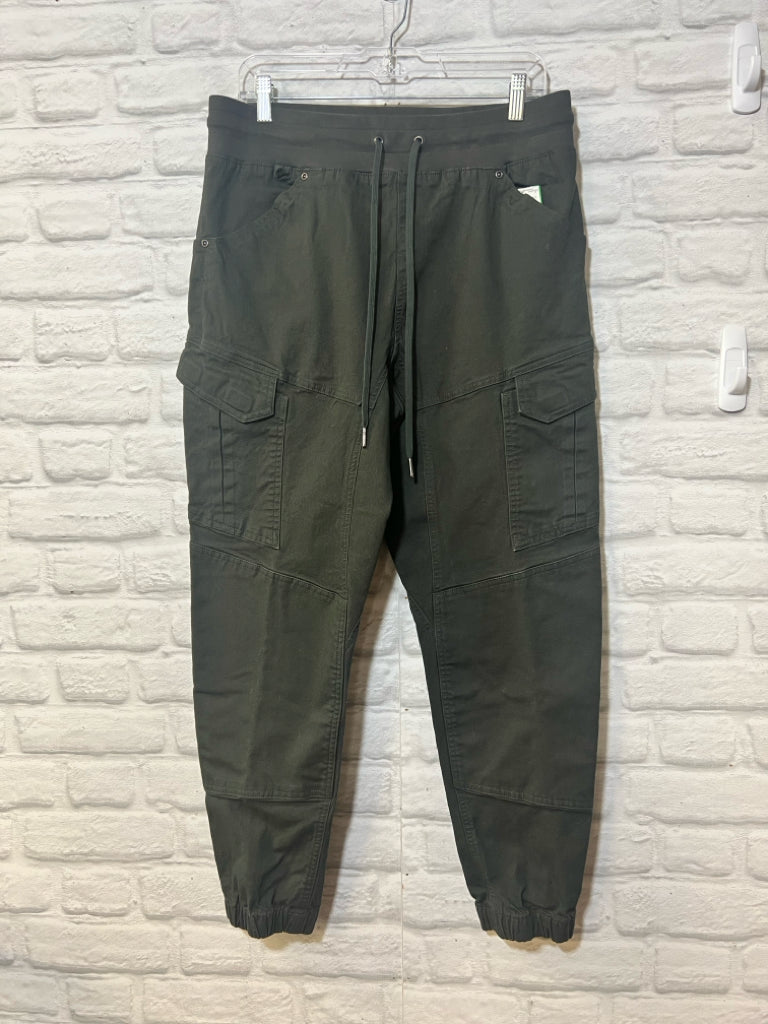 Duluth Trading Co. Size 12 dark green denim joggers