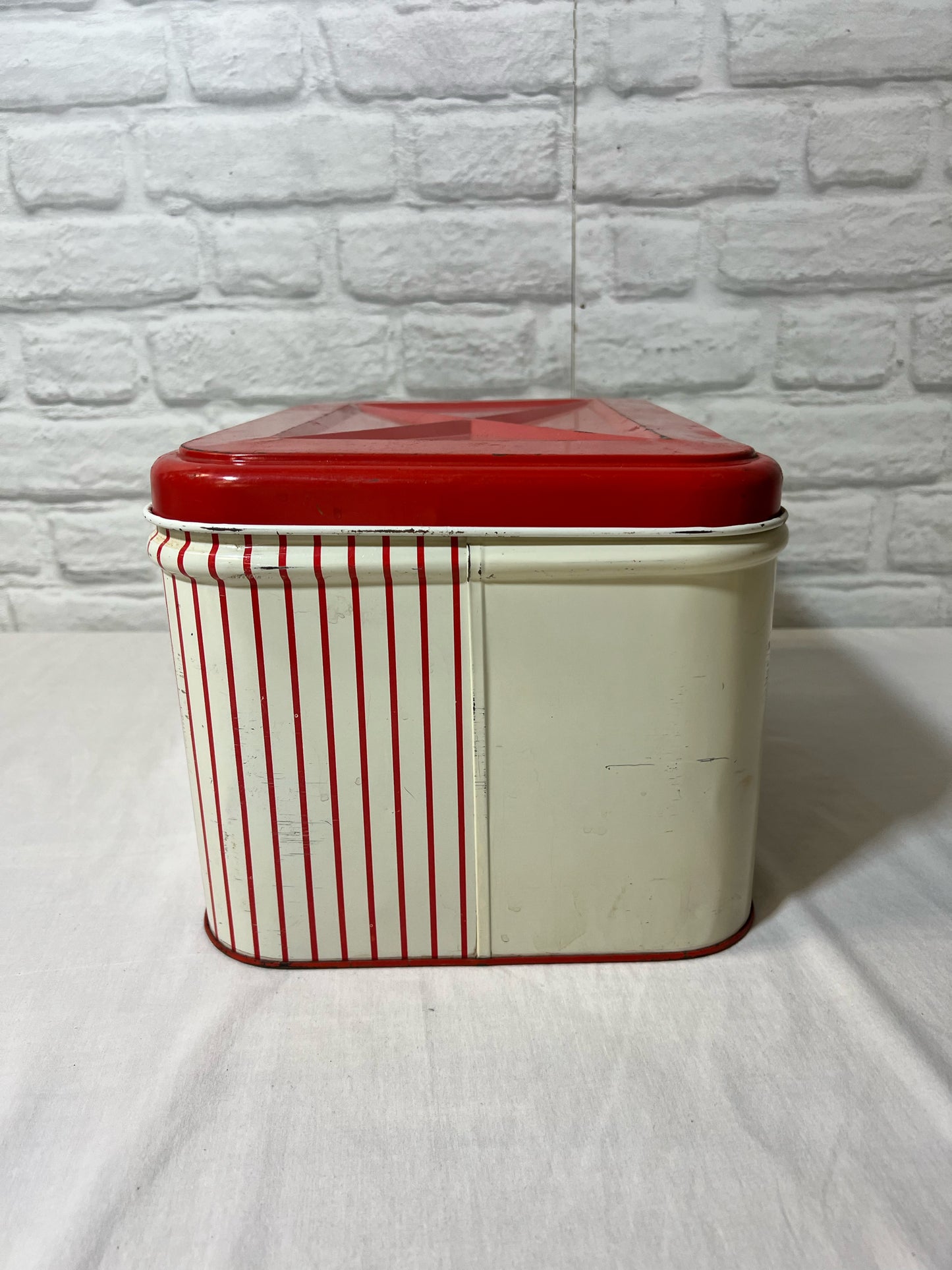 Vintage striped cherry blossom bread tin