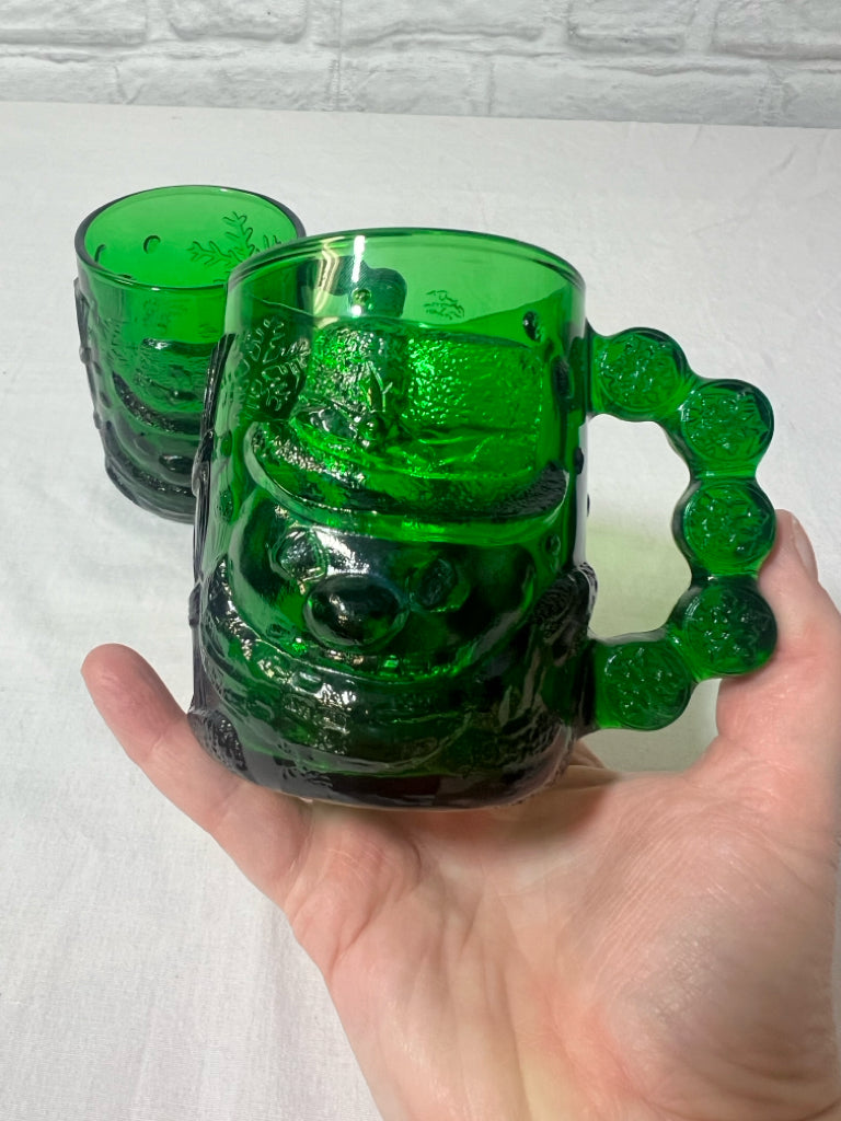 Arocroc France Mug Set (2) emerald snowman