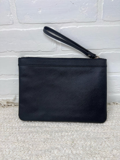 White House Black Market Wristlet Bag Black w/ Sunflowers