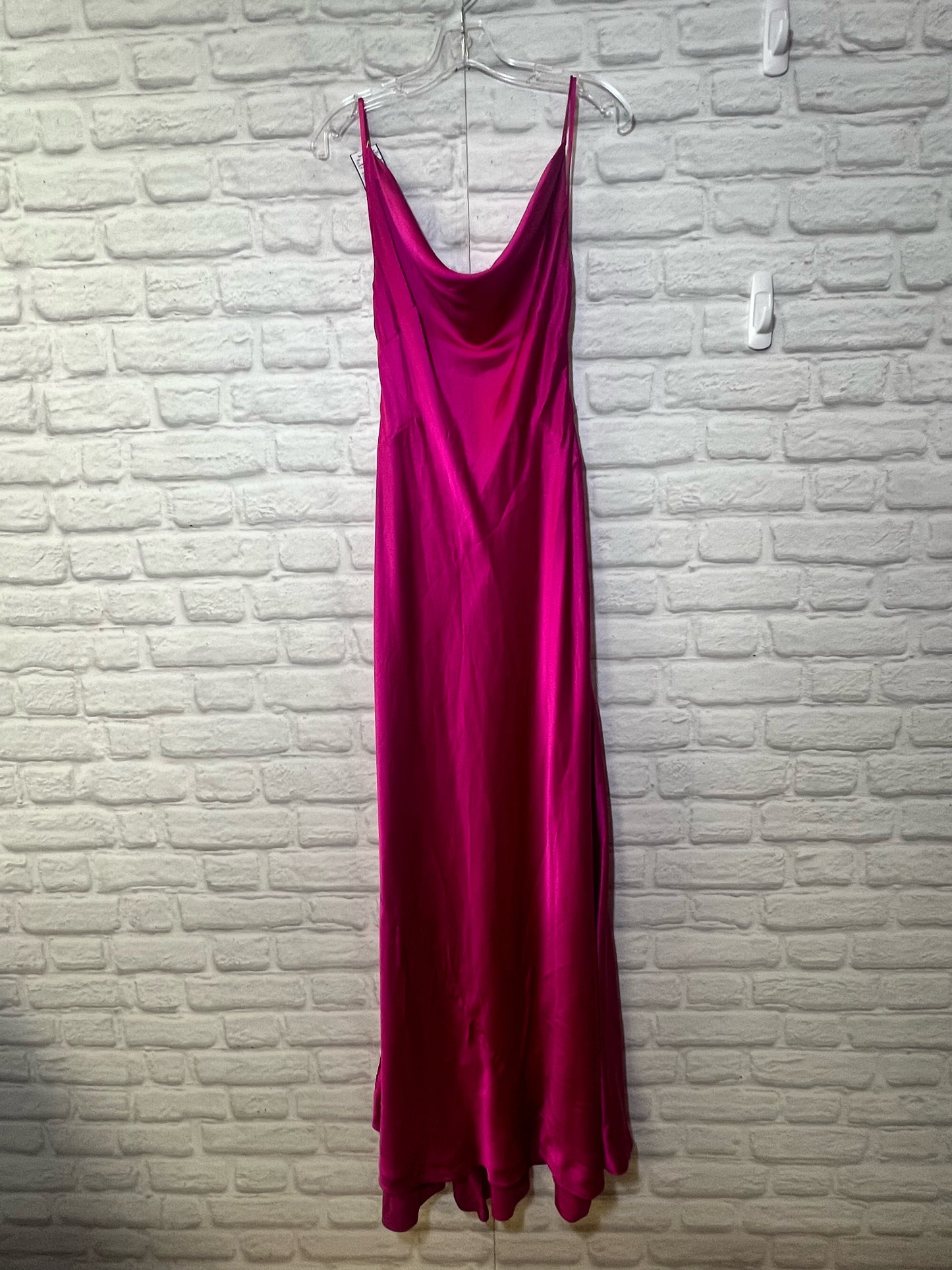 Size 10 Lauren Ralph Lauren fuchia pink silk slip