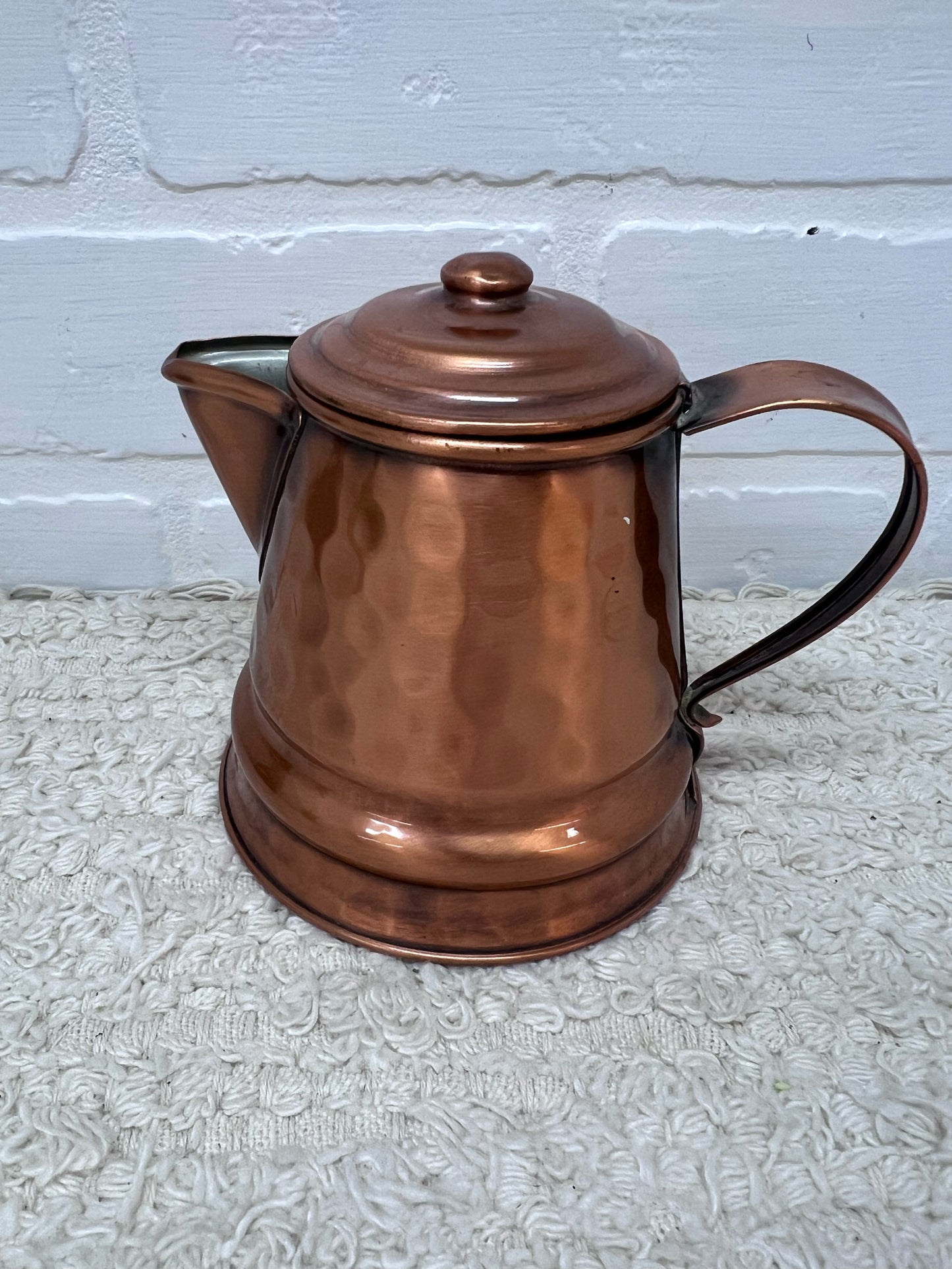 Gregorian Copper Teapot 4" Tall