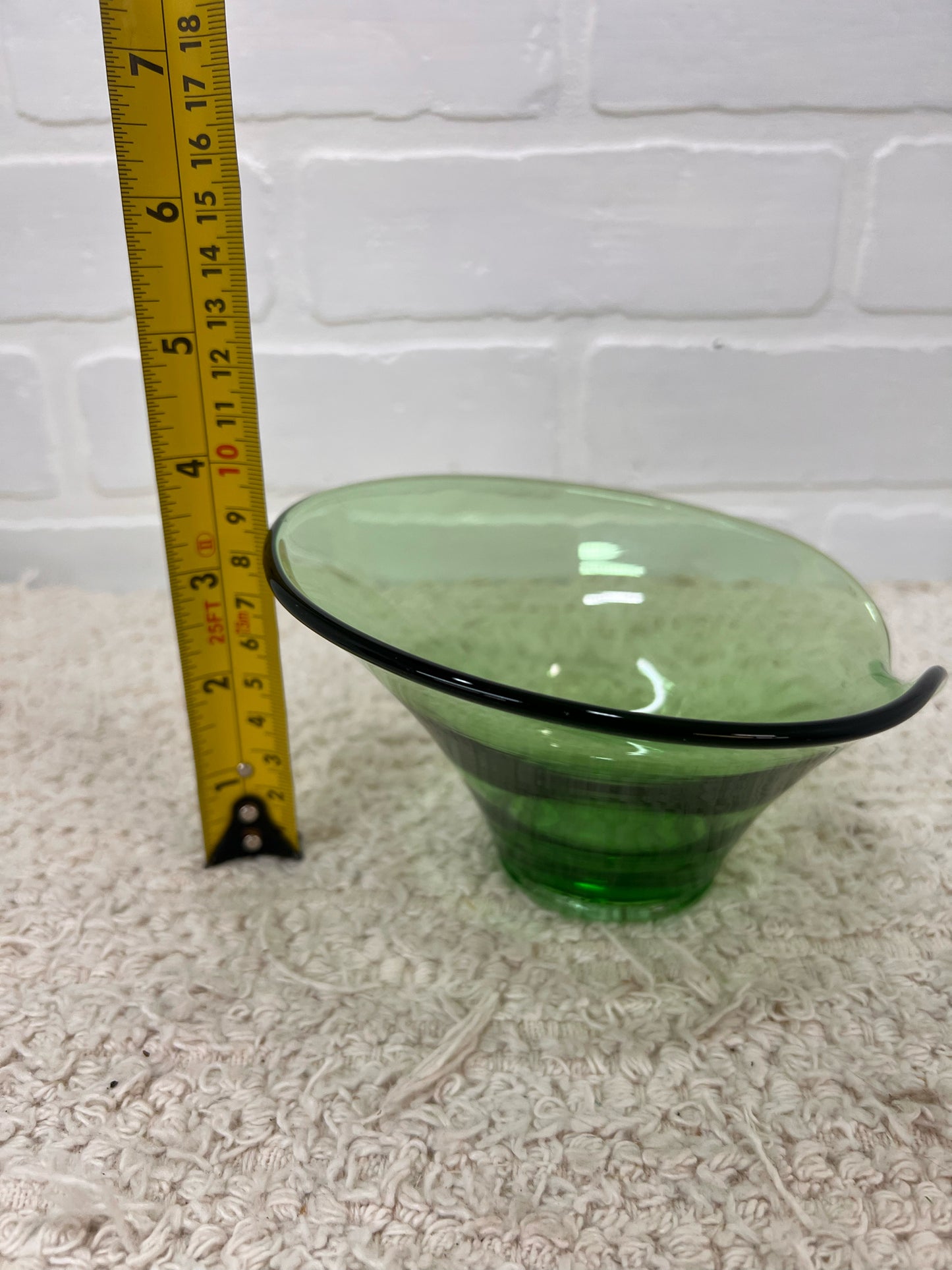 Viking Glass Green Bon Bon Bowl