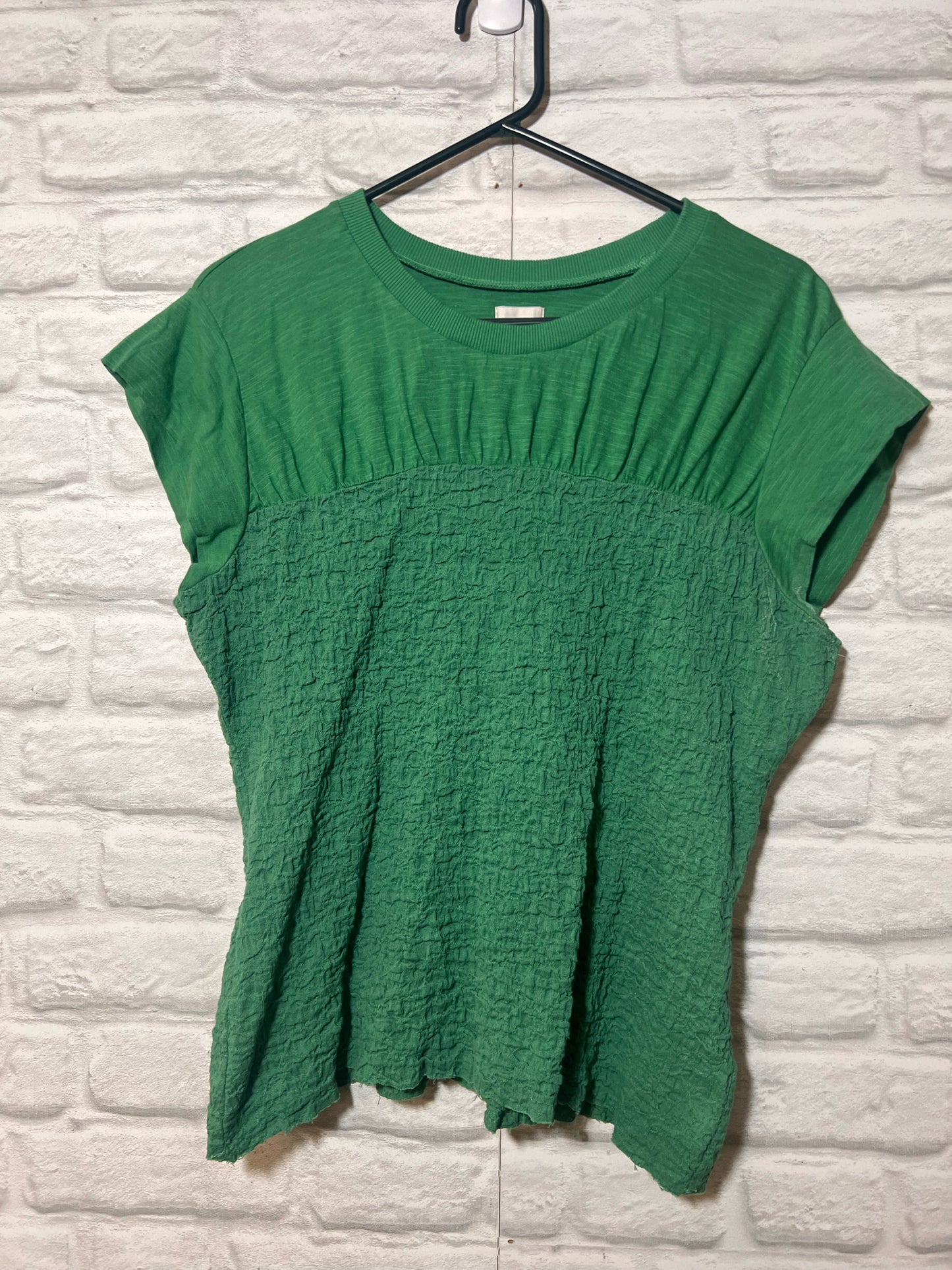 Size XL Maeve Green Cotton Blouse