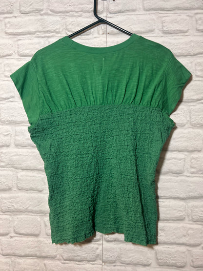 Size XL Maeve Green Cotton Blouse