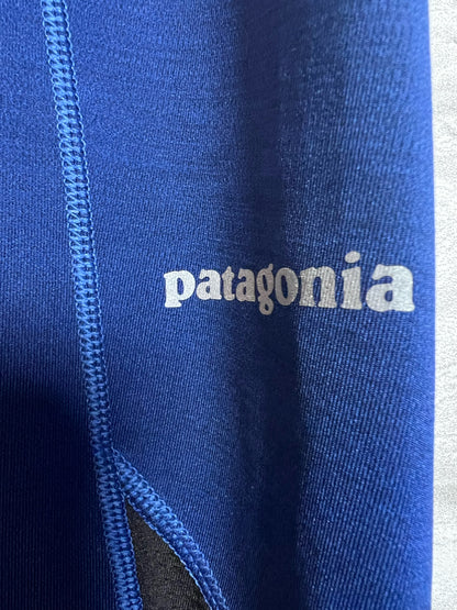 Patagonia Size M 'Endless Run' Tights/Leggings in Black & Blue