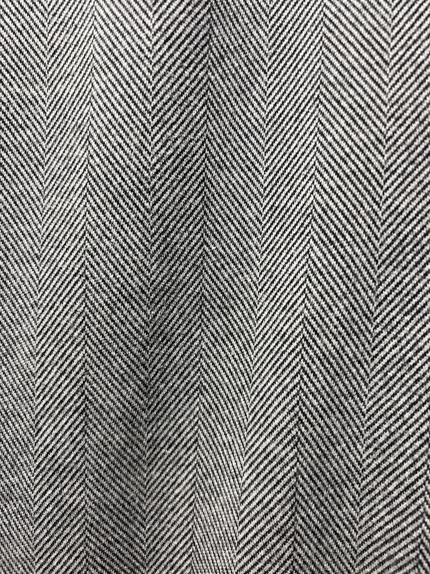 Size 1X Land's End Knit Herringbone Print Top
