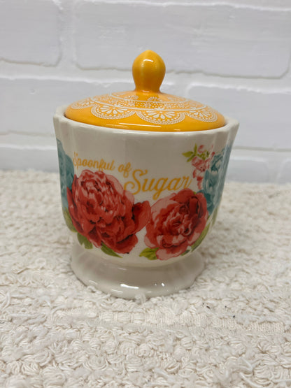 Pioneer Woman Lidded Floral Sugar bowl