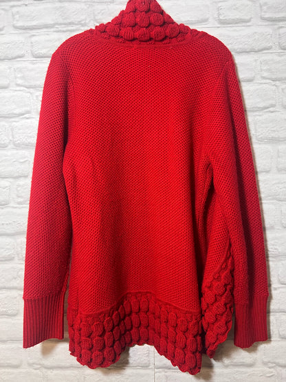 Size L Christopher & Banks Festive Red Cardigan