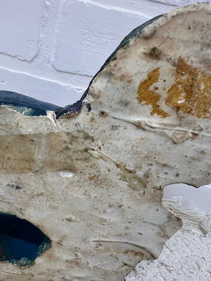 Vintage Chalkware Blue Horse - Carnival Prize