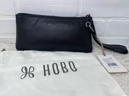 NWT Hobo Vide Wristlet in Black Metallic Woven Leather