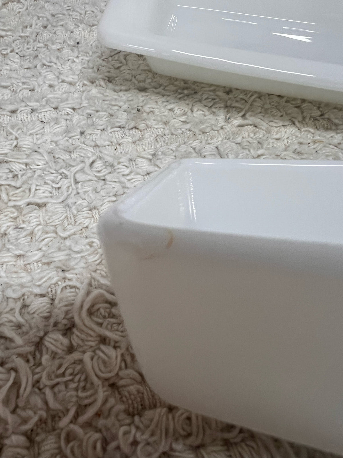 Pyrex Snowflake Garland Butter Dish