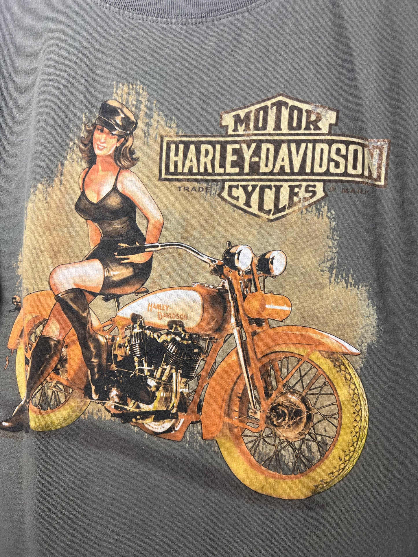 Size XL Harley-Davidson Olive HD T-Shirt - Special Collection