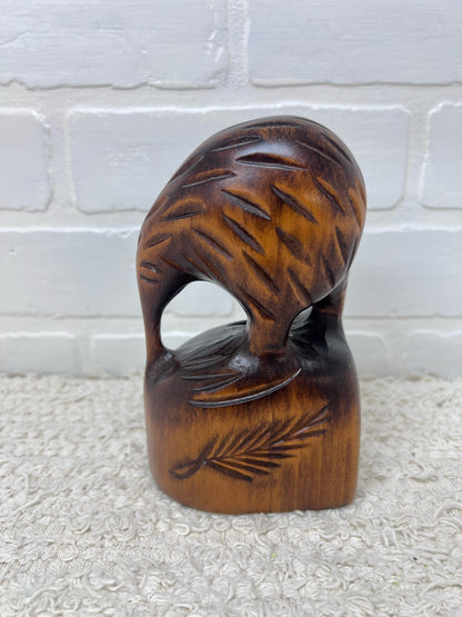 Hand Carved Wood Kiwi Bird