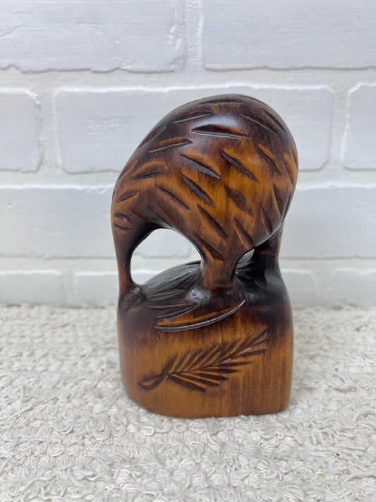 Hand Carved Wood Kiwi Bird