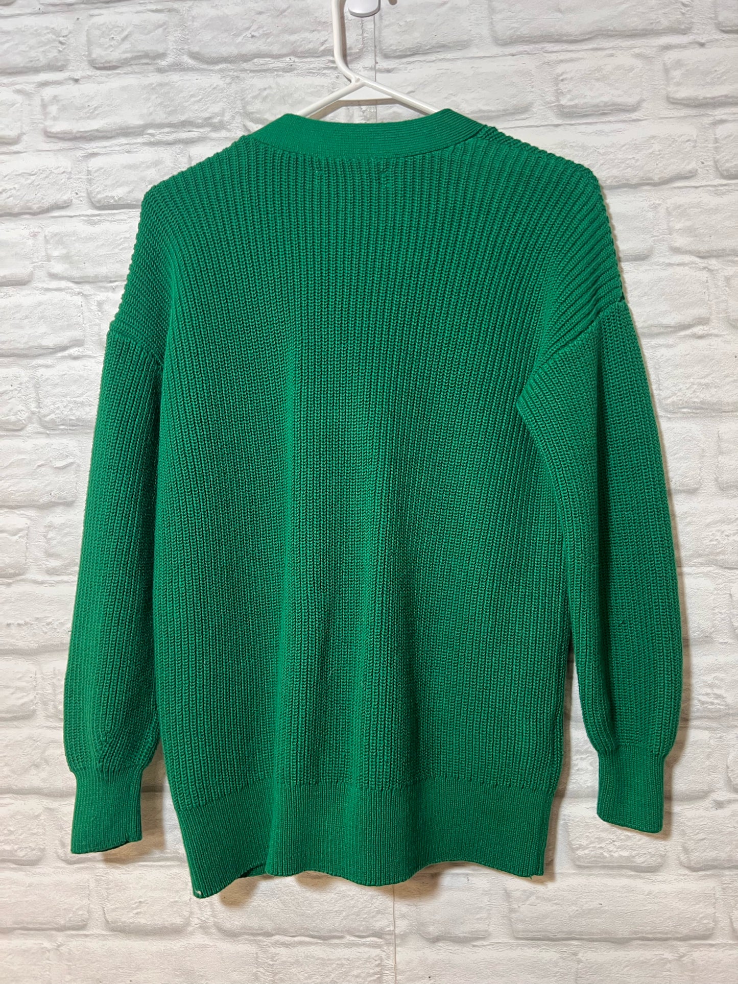 Size L Loft Green Longline Cardigan 100% Cotton