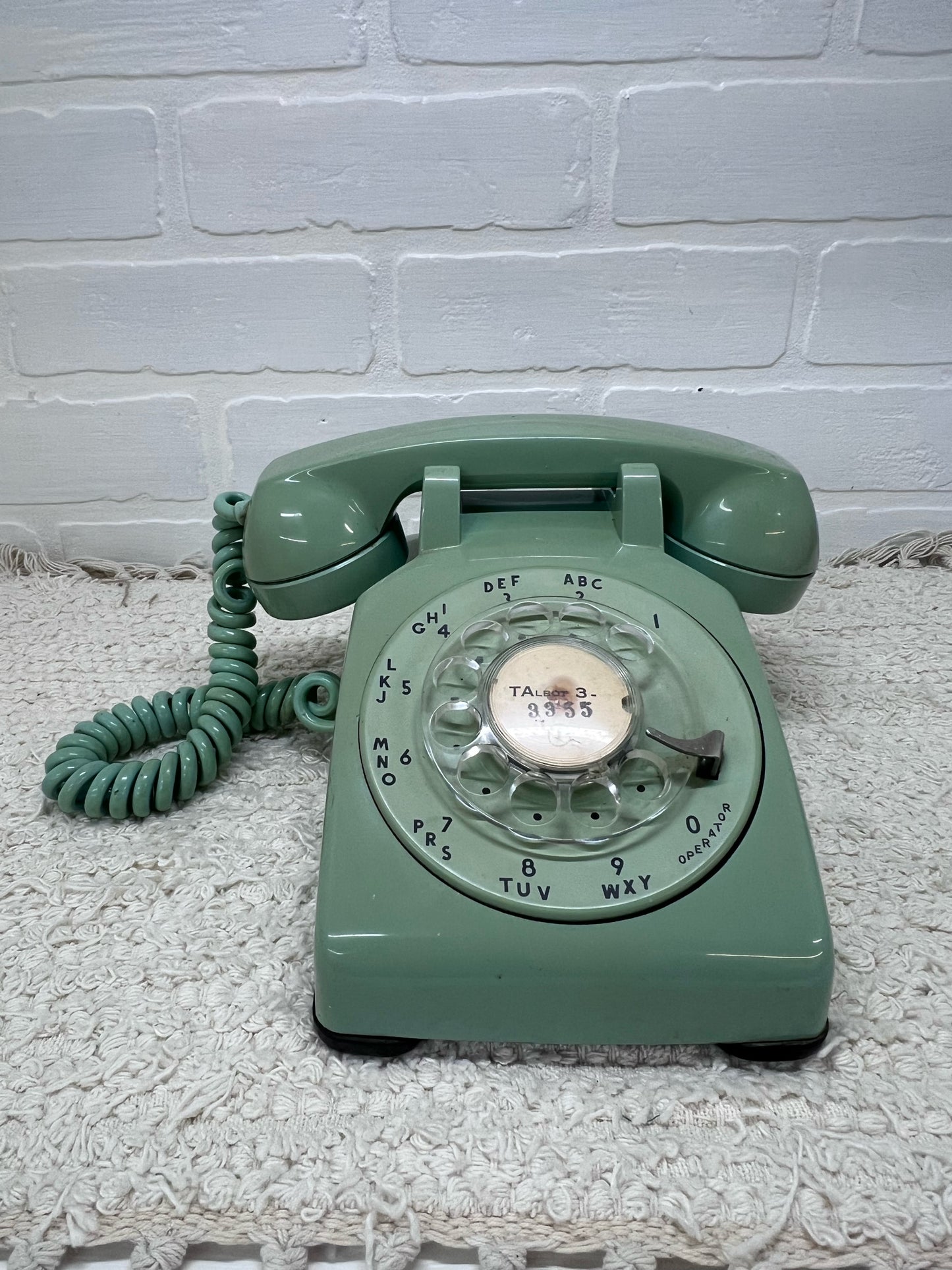 Kellogg Mint Green Rotary Telephone 1960's
