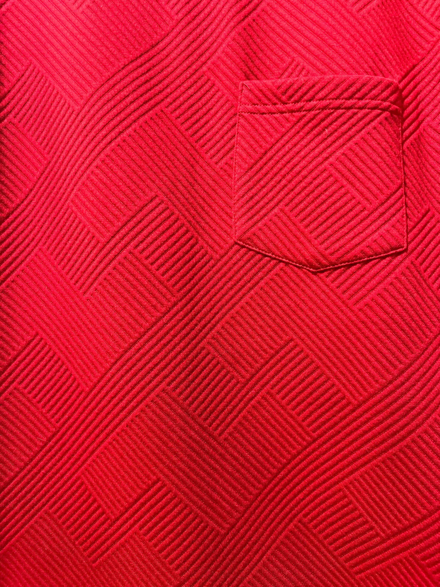 Size M Entro Red Textured Tunic