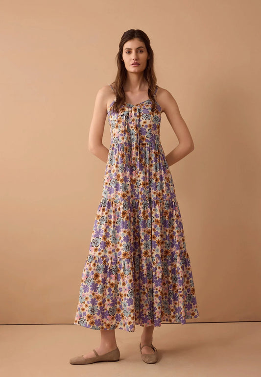 Jocelyn Joy Floral Dress in Purple by Myra Bag