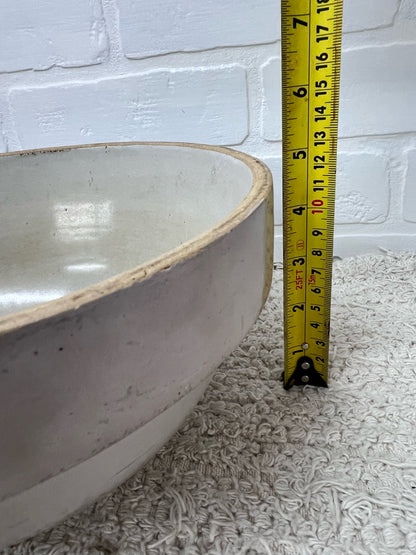 Vintage Stoneware Mixing Bowl - Unmarked & As Is