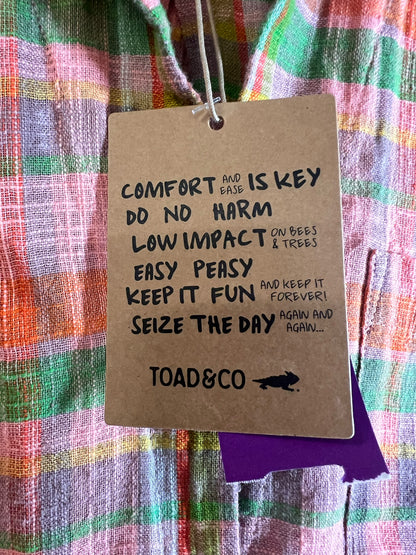 Size L Toad & Co NWT Button Down Plaid Camp Shirt