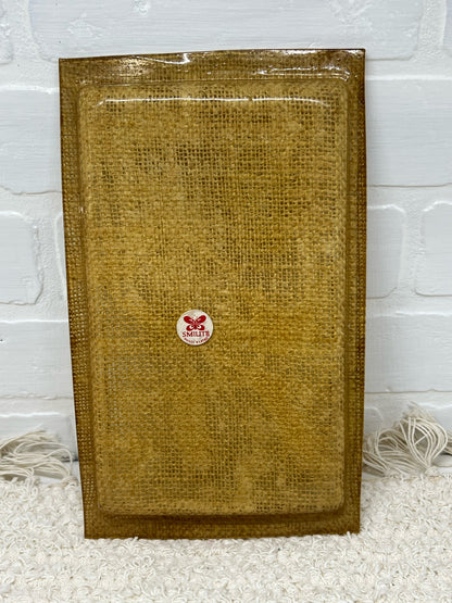 Small vintage resin tray w/ butterflies