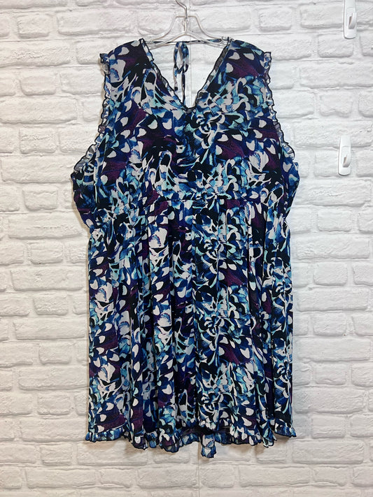 Size 3X Torrid Black/Purple/Blue  Dress