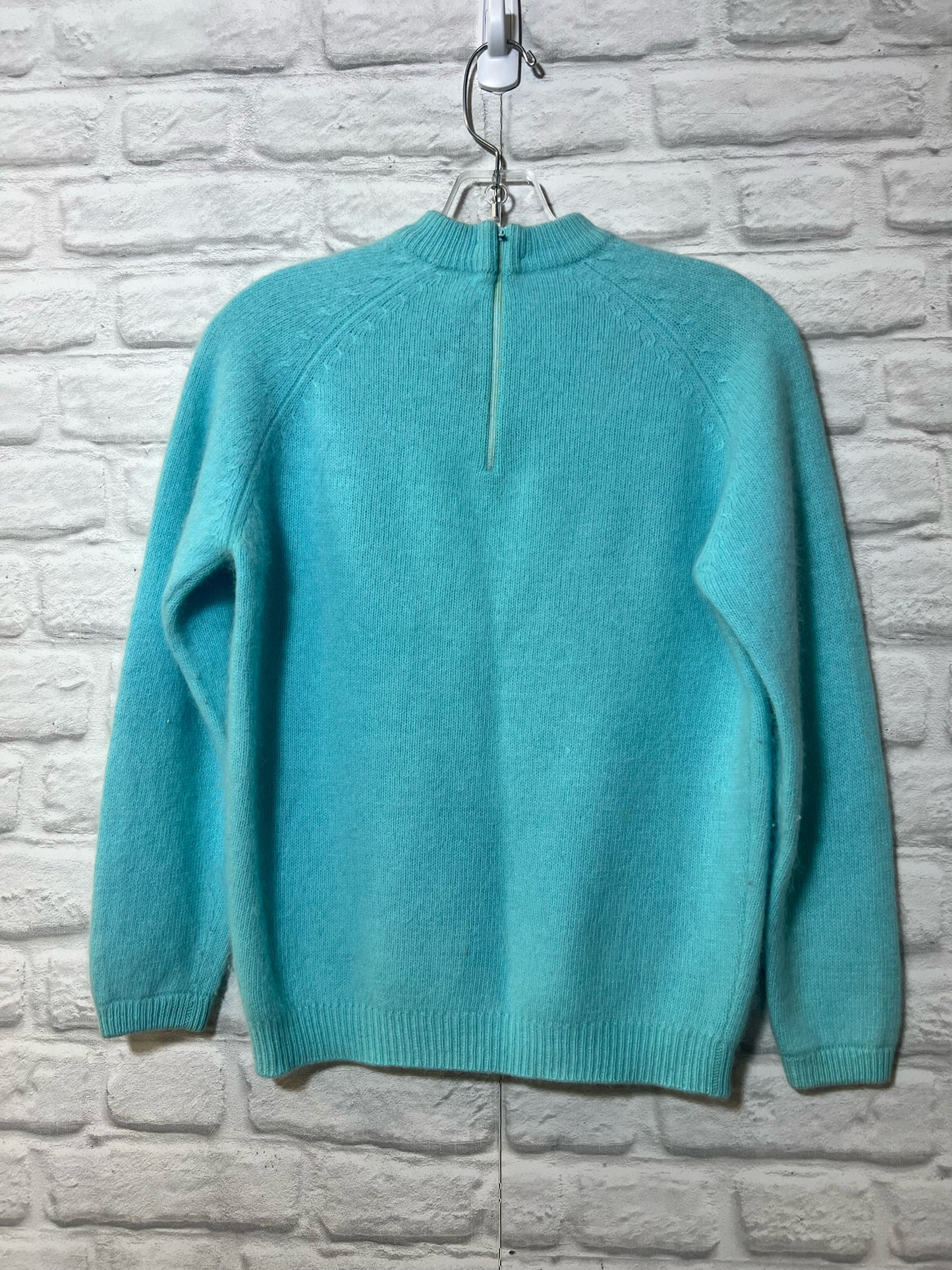 Vintage lambswool & angora sky blue sweater