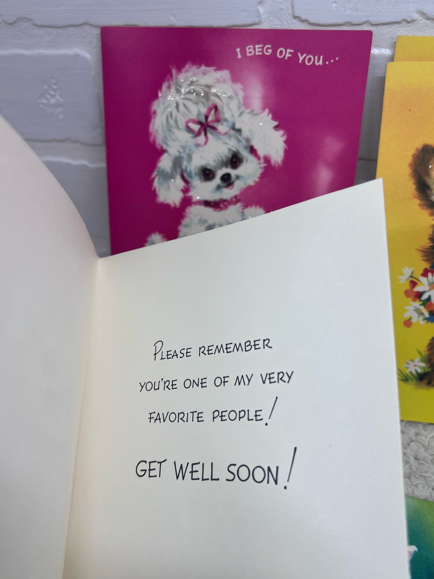 Vintage Box of 'Sparkling Pets' 1960's Greeting Cards