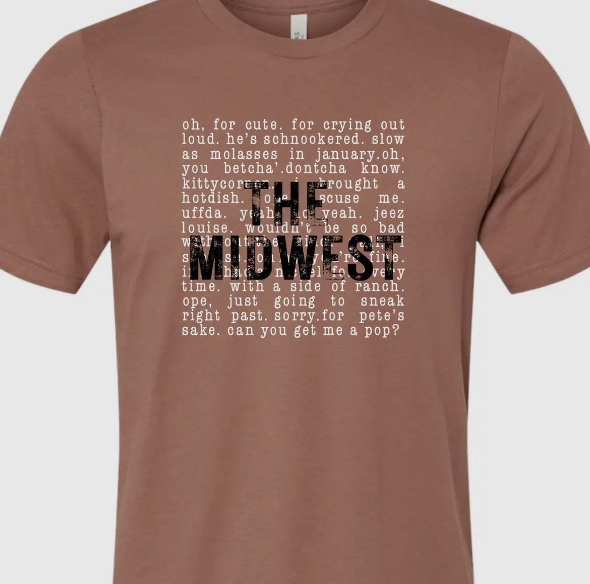 The Midwest Sayings Graphic Tee - Mauve or Purple Storm