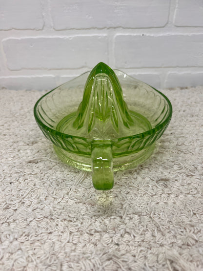 Vintage Uranium Glass Juice Reamer