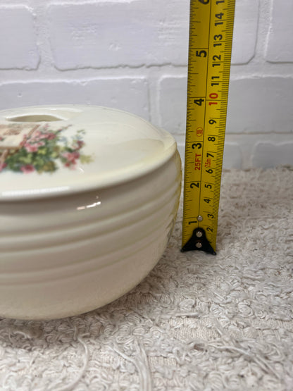 Coors Lidded Thermo Porcelain Casserole Dish 'Open Window' Pattern
