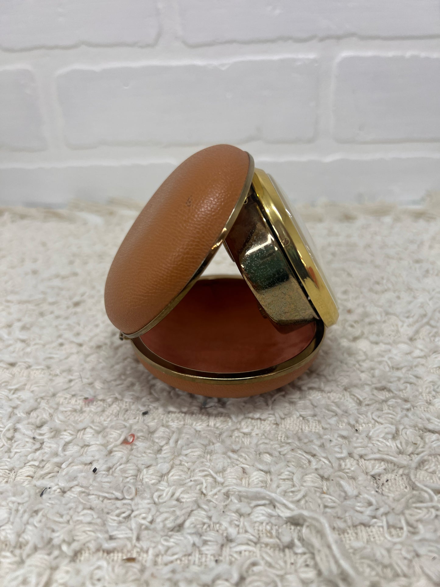 Vintage wind up travel alarm clock