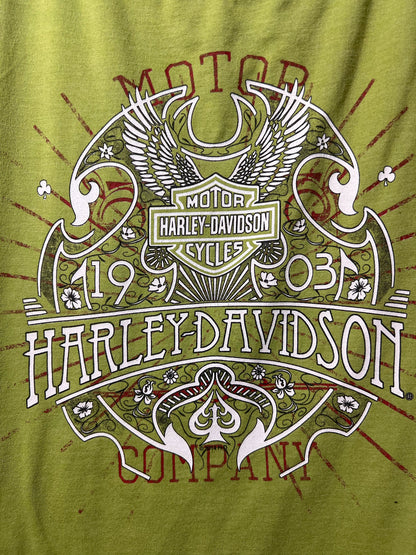 Size L Harley-Davidson Green T-shirt