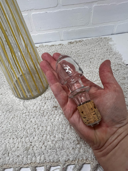 Old Kentucky Tavern MCM Striped Genie Bottle Decanter