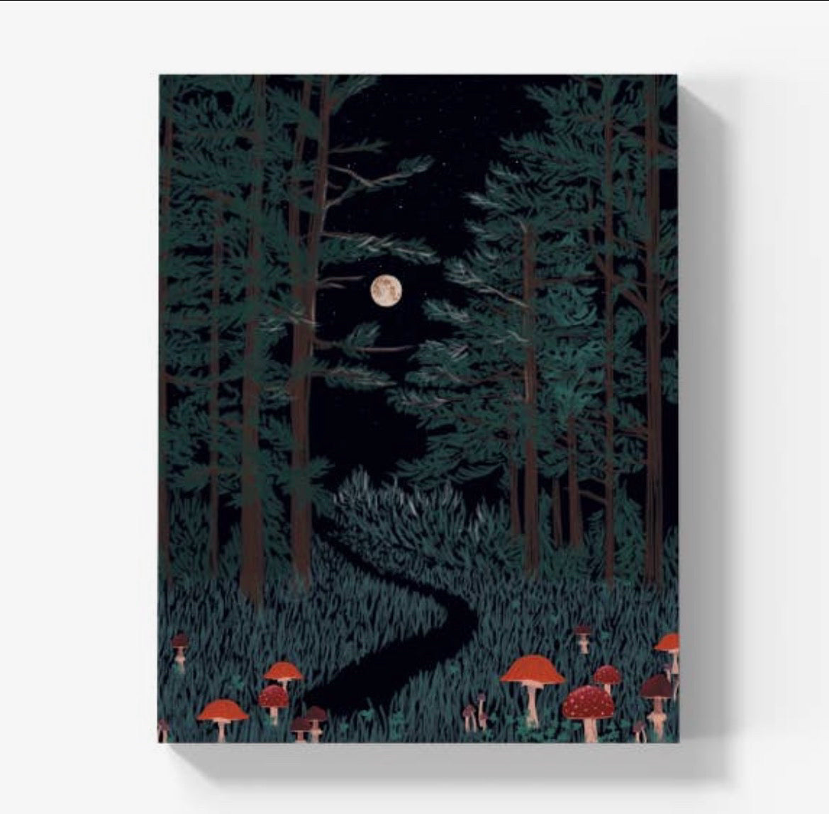 Moonlit Forest Journal - Lined Notebook