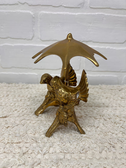 Brass Lovebirds Figurine