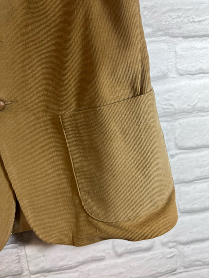 Farah Brand Men's Corduroy Blazer w/ Suede Elbow Patches Circa 1980s
