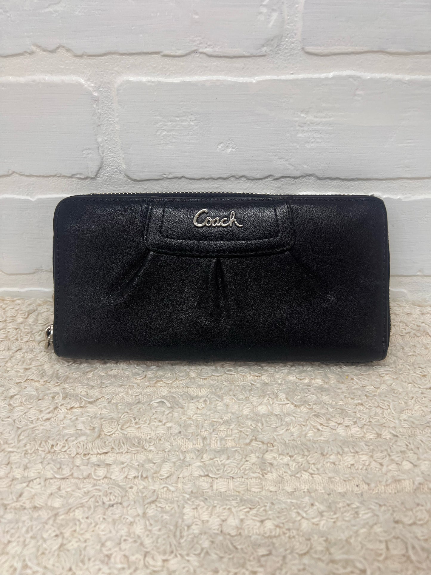 Coach Accordian Wallet w/ Pleated Front Detail