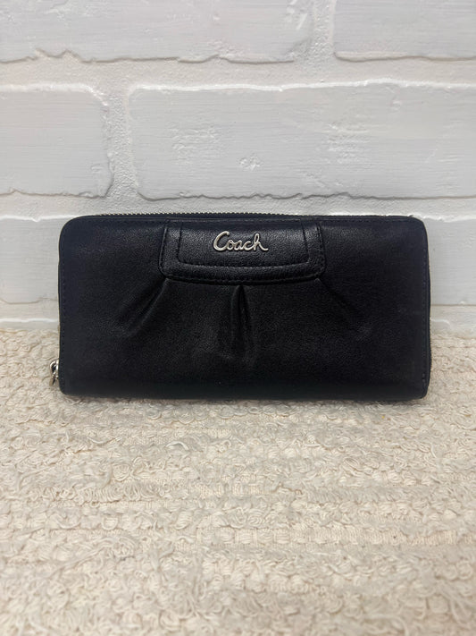 Coach Accordian Wallet w/ Pleated Front Detail