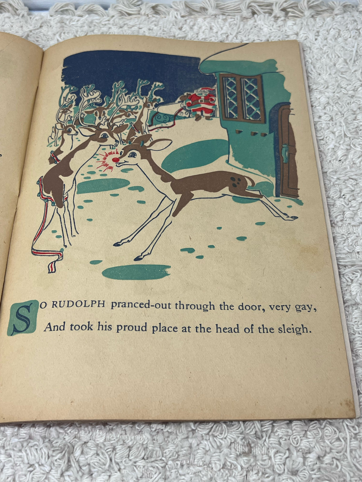 Montgomery Ward 1939 Rudoph The Red-Nosed Reindeer Christmas Book