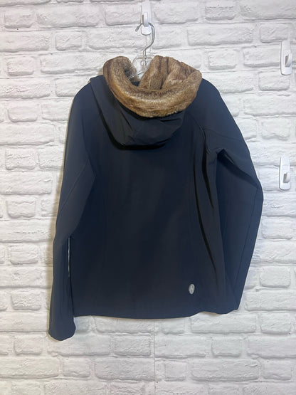 Size L Marmot Furlong Softshell Black Hooded Jacket
