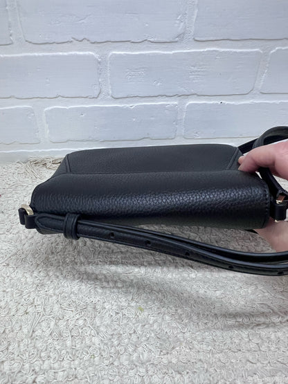 Kate Spade Monica Mini Flap Crossbody in Black Leather