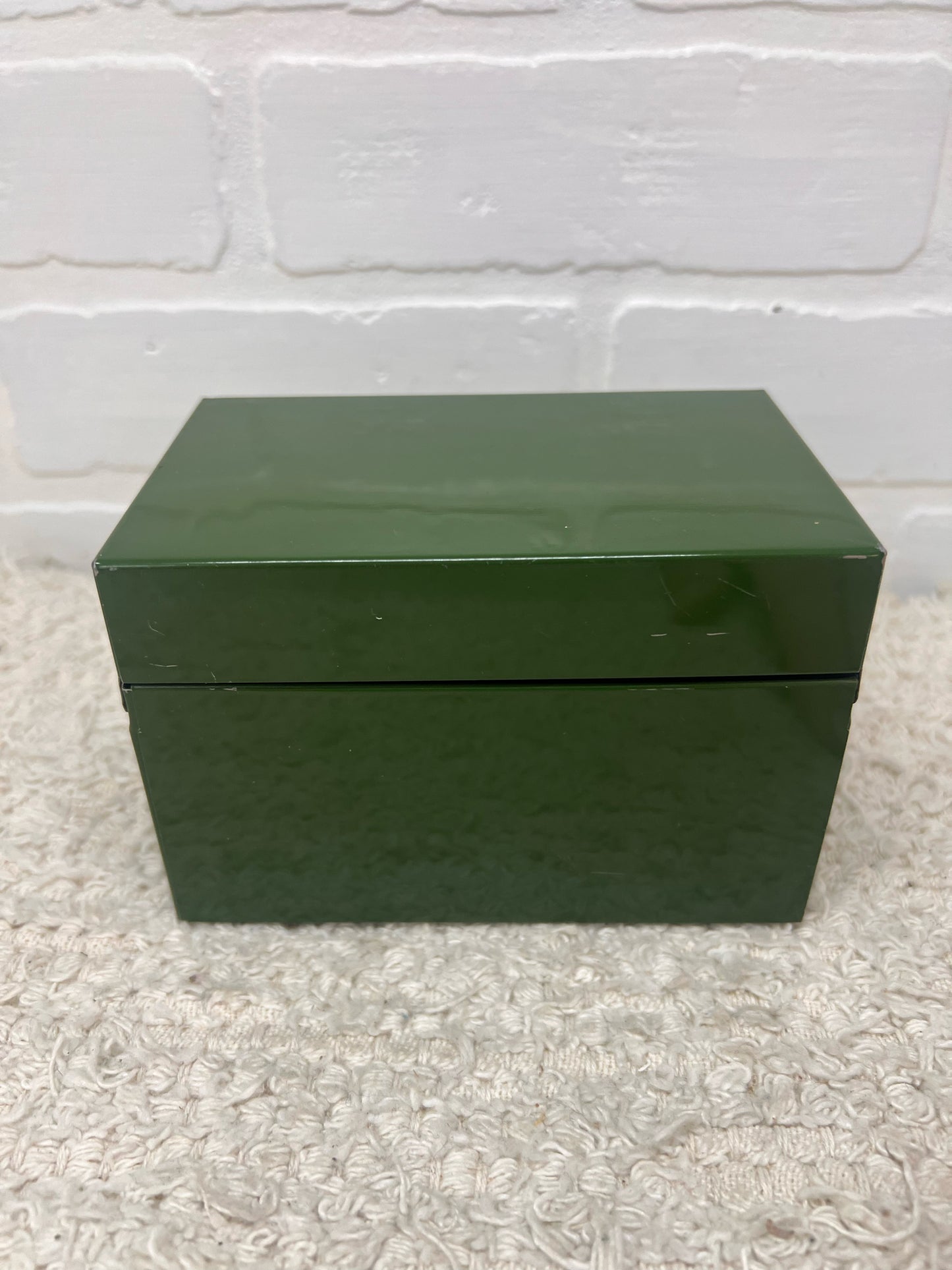 Syndicate Mfg. Co. Recipe Box - Sold Dark Green