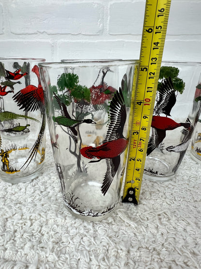 Hazel Atlas hunting/pheasant/dog glass set